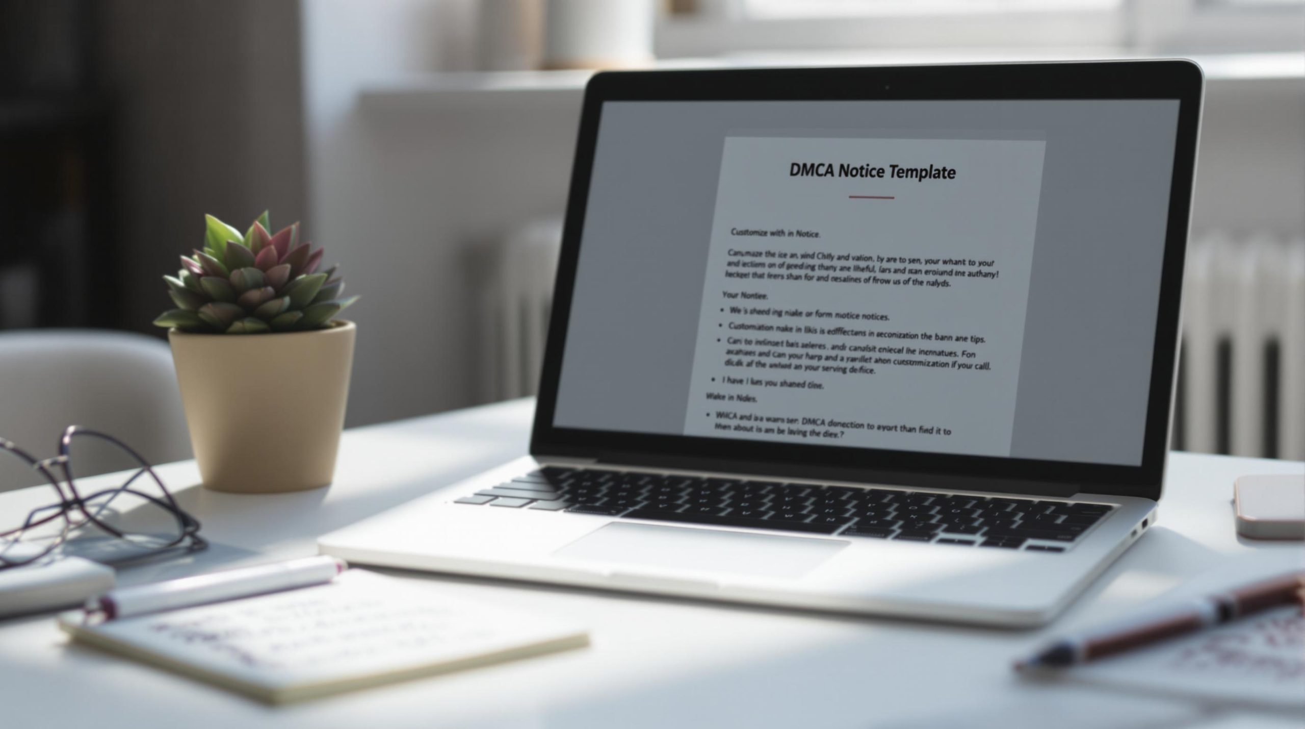 DMCA Notice Template Customization Guide