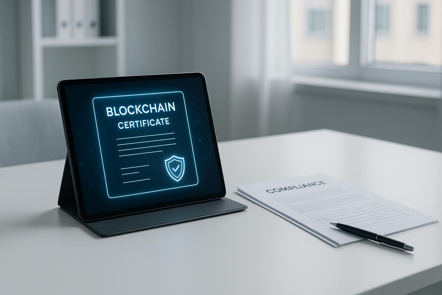 Study: Impact of Blockchain Certifications on Compliance