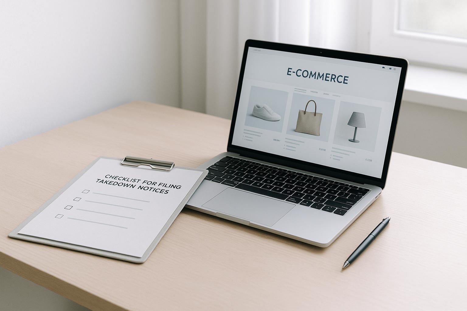 Checklist for Filing Takedown Notices on E-Commerce Sites